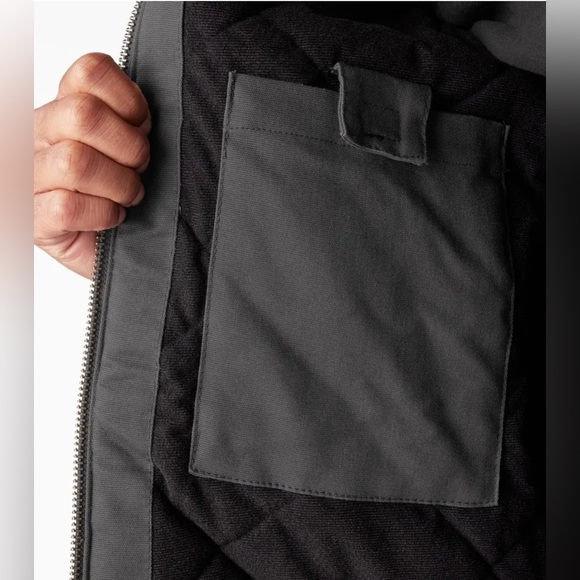 Dickies Men's Black Renegade Waterproof Flex Duck Jacket | Size Large | NWT - Picture 6 of 8